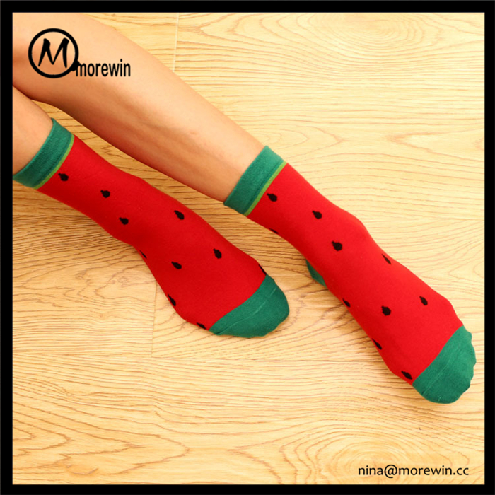 Morewin Brand Fruit Pattern Summer Tube Socks For Girls