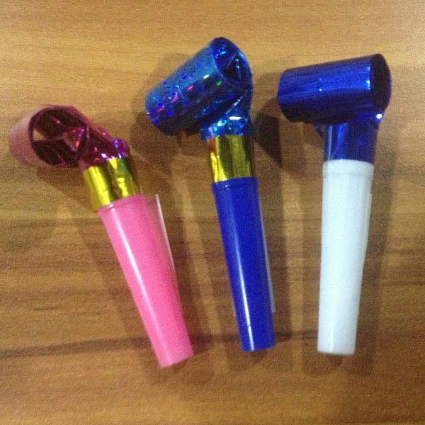 Silver Party Blowers