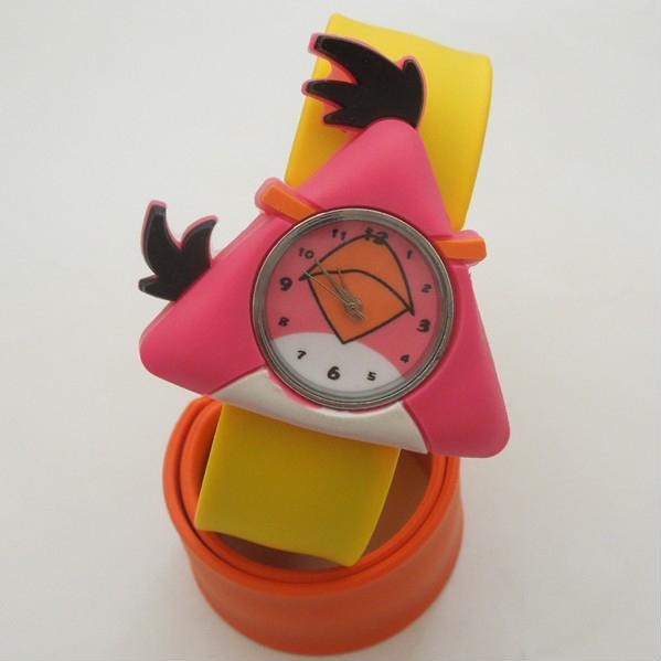 Silicone Slap Watch With Triangle Bird Design