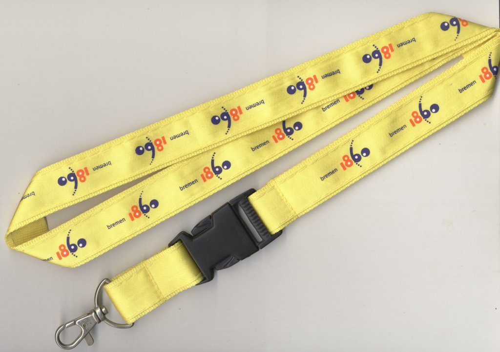 Multicolor Lanyard With Bulldog Clip, Heat Transfer ( 2 X 90 Cm)