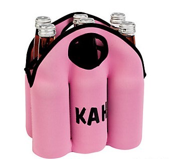 Pink style bottle can cooler