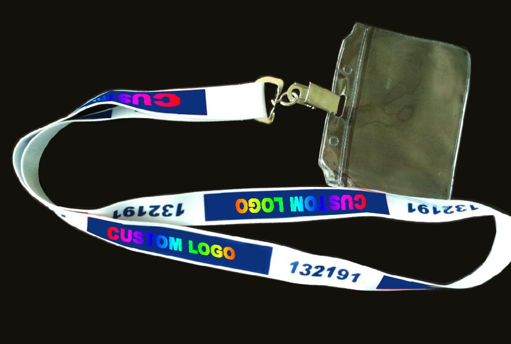 Custom Polyester Lanyard With Vinyl Badge Holder