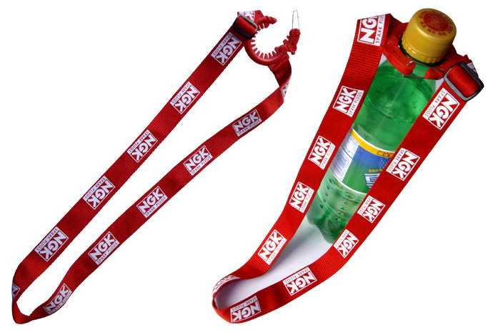 Adjustable Length Water Bottle Lanyard With Custom Logo Printed