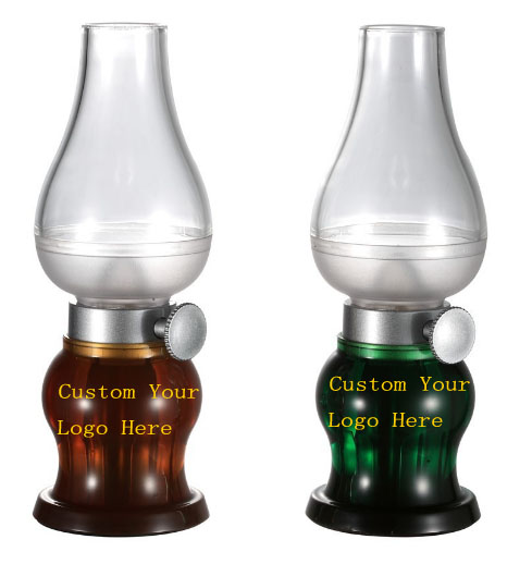 3" X 3" X 7 7/8" ABS+Acrylic Blow Control Old Style Kerosene Lamp Design