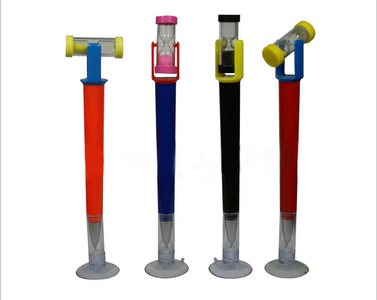 6 5/16" &Atilde;� 1/16" Hourglass Ball-point Pen With Stander