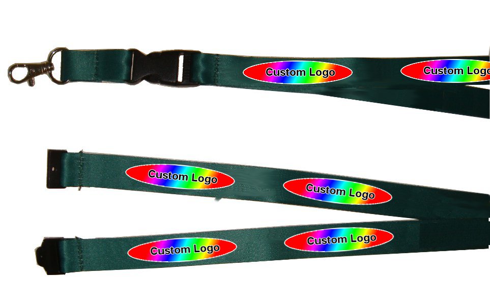 Multicolor Lanyard With Lobster Claw Hook, Buckle, Breakaway