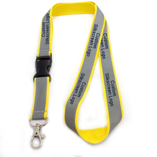 Reflective Lanyard With Quick Release Buckle, Lobster Claw Hook