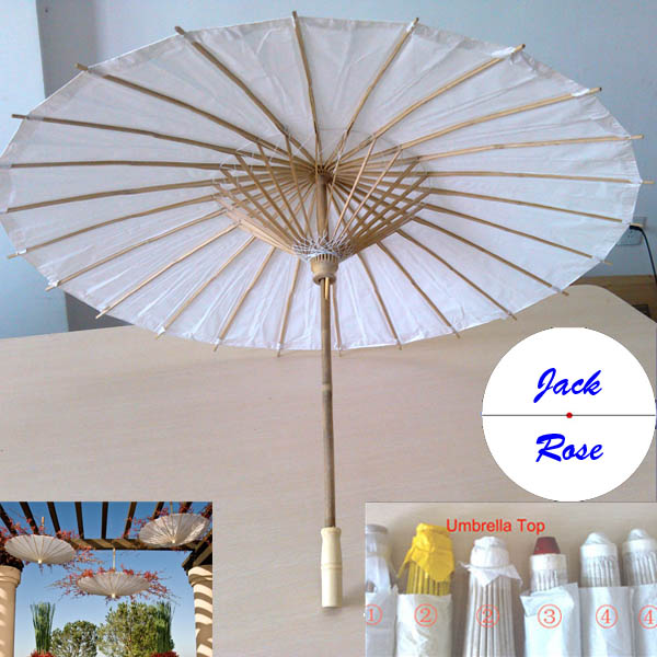 Personalized Paper Parasols Umbrellas