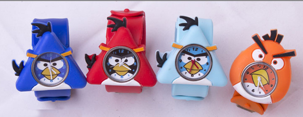 Silicone Slap Watch With Triangle Bird Design