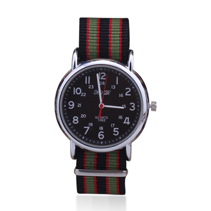 Nato Strap Watch With Black Face Dial