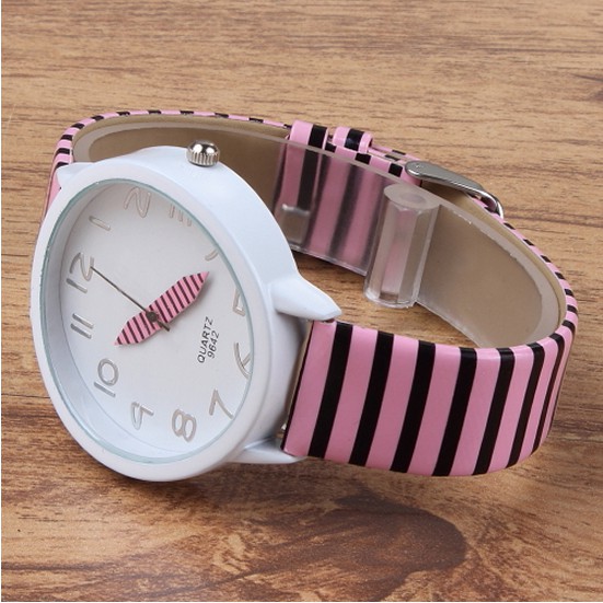 Bar Line Theme Leather Watch Bar Line Theme Leather Watch