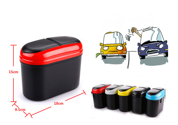 Automotive Mini Car Dustbin Trash Can