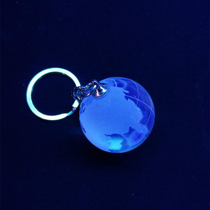 Crystal Globe Keychain