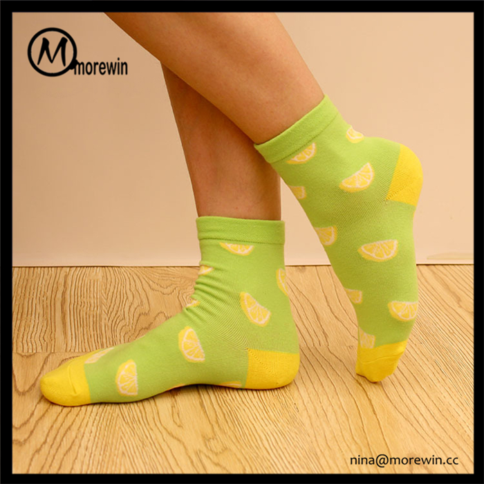 Morewin Brand Fruit Pattern Summer Tube Socks For Girls