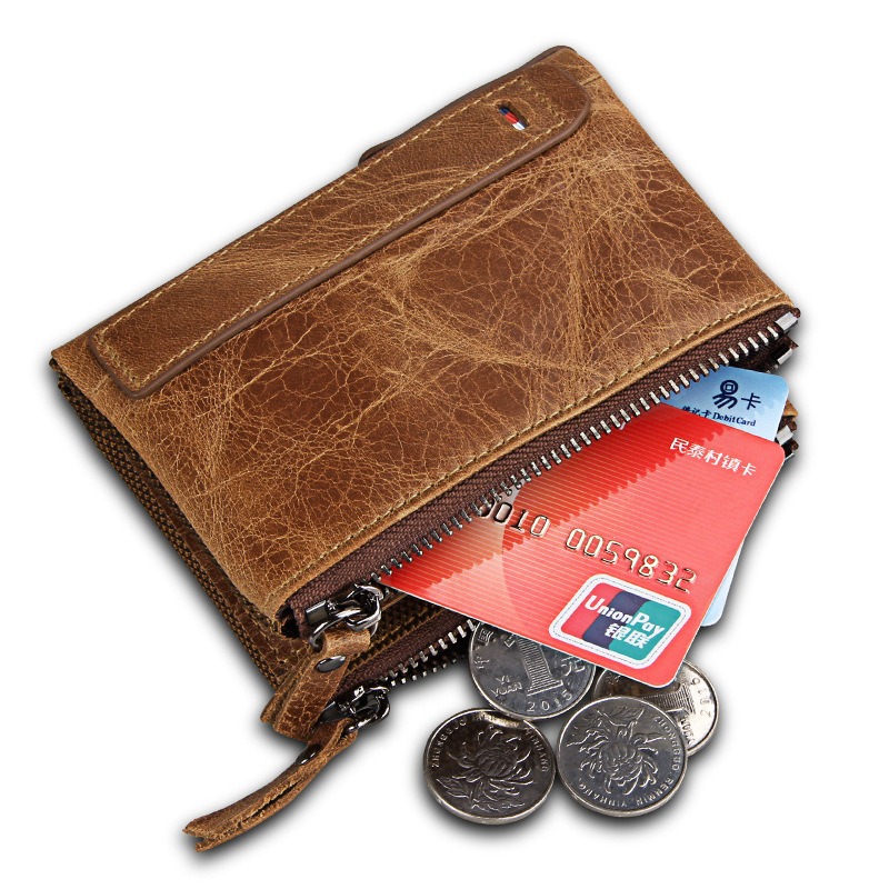 Bifold Genuine Leather Wallet (RFID Blocking)