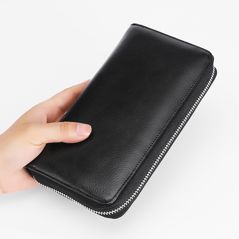 Classic RFID Blocking Genuine Cowhide Leather Wallet