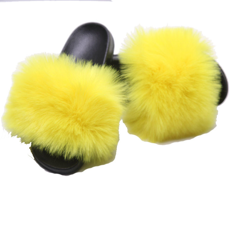 Women's Fur Slider Slippers