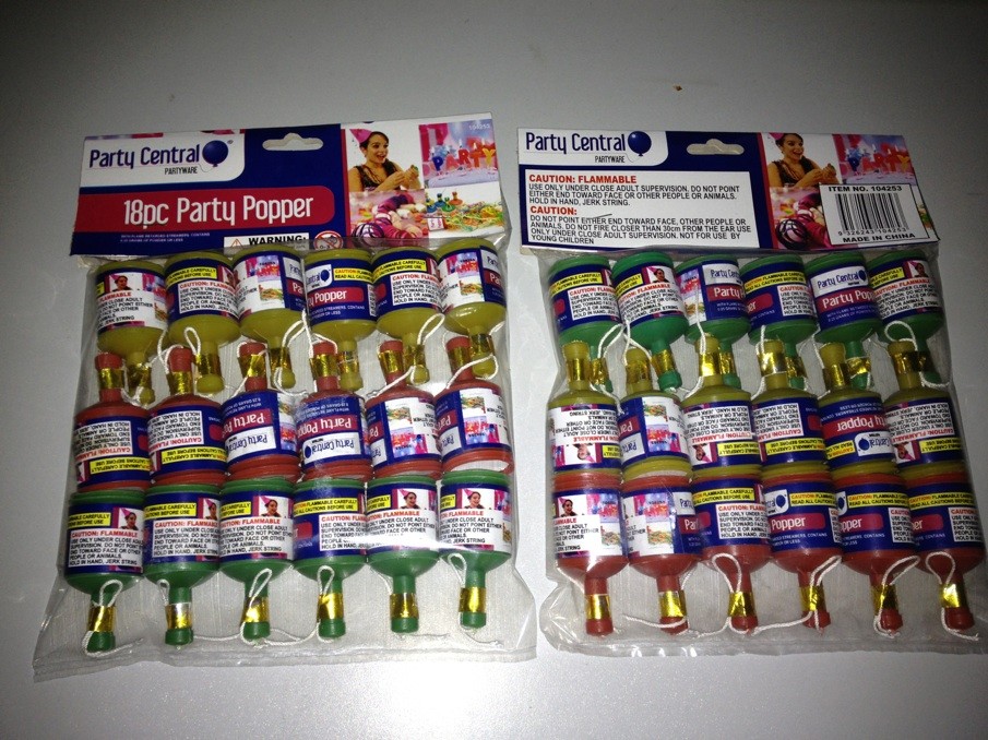 Gold Holographic Party Poppers Gold Holographic Party Poppers