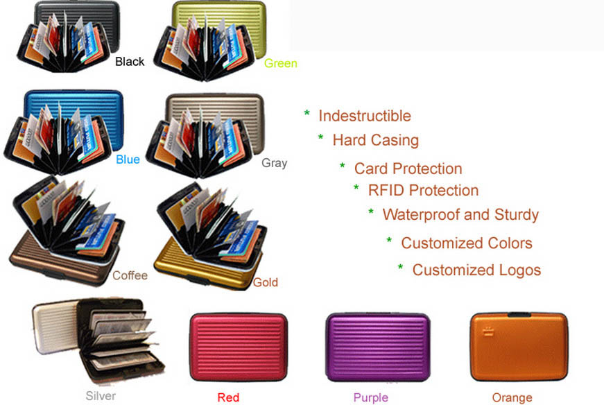 Custom Wholesale Aluminum Wallet Custom Wholesale Aluminum Wallet
