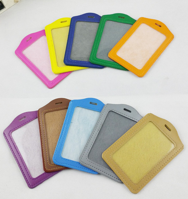 Leather Horizontal Name Tag Holder, Fit Credit Card Size Leather Horizontal Name Tag Holder, Fit Credit Card Size