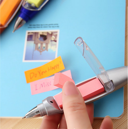 Led Light Ballpoint Pen With Sticky Notes And Lanyard Led Light Ballpoint Pen With Sticky Notes And Lanyard