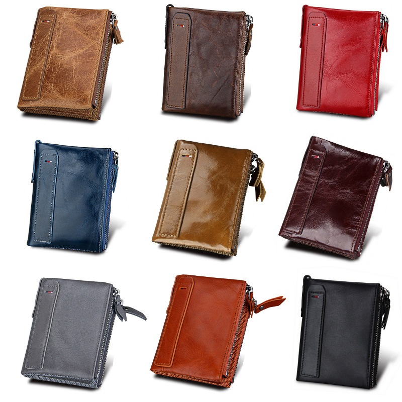 Bifold Genuine Leather Wallet (RFID Blocking)