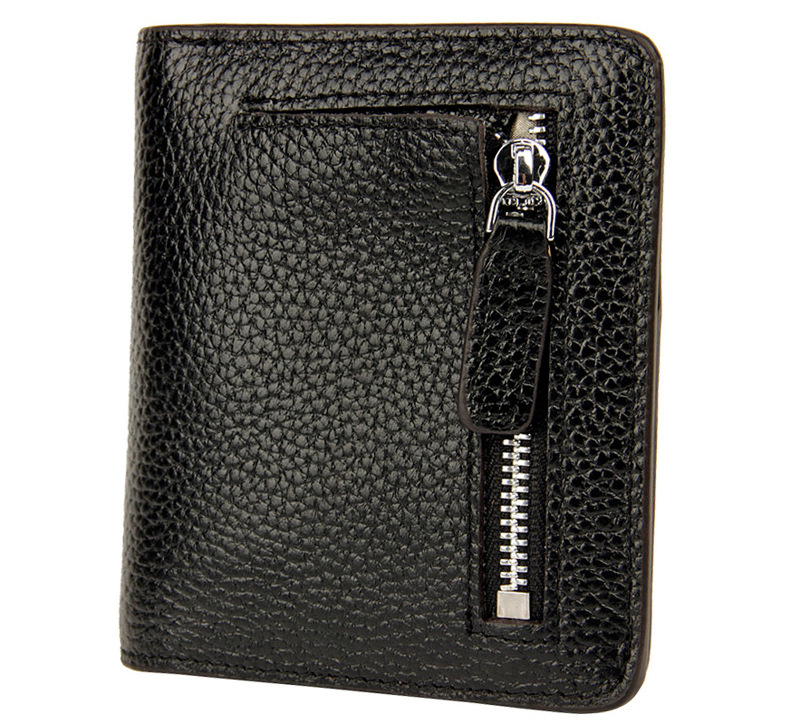 Small Black Leather Wallet For Women