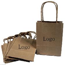 Recycled Kraft Paper Tote Bag wholesale, custom printed logo