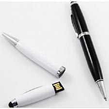 Metal Ballpoint Pen With Stylus & USB Flash Drive wholesale, custom printed logo