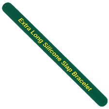 Extra Long Silicone Slap Bracelets wholesale, custom printed logo