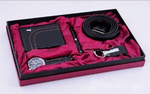 5 Piece Gift Set, Watch, Wallet, Belt, Pen, Keychain wholesale, custom logo printed