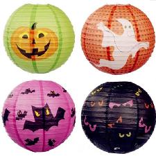 Solid Color Paper Lantern Halloween Lanterns wholesale, custom printed logo