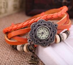 Leather Charm Bracelet Watch For Lady wholesale, custom printed logo