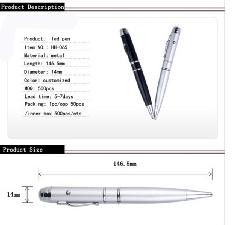 Led Metal Ballpoint Pen wholesale, custom logo printed