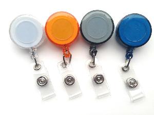 Retractable Round Badge Reel Holder wholesale, custom printed logo