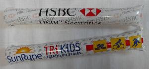 Round top, square end thunderstick noisemaker wholesale, custom logo printed