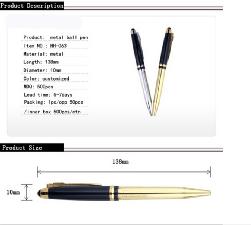 Metal Ball Pen wholesale, custom printed logo