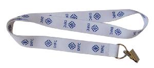 3/4" Polyester Lanyard With Bulldog Clip wholesale, custom logo printed