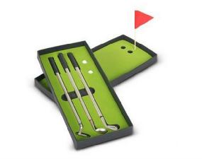 7 3/4" Ã— 5/16" Ã— 5/16" Golf Ball-point Pen Sets with a Gift Box wholesale, custom printed logo