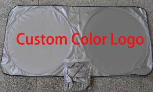 Car Windscreen Cover, Double Loop Auto Sun Shade wholesale, custom printed logo