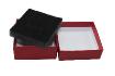 Custom Jewelry Packaging Box With Black Velvet Pad Insert 