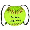 Softball Cinch Bag, Drawstring Bag