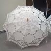 Ivory Lace Parasol, Battenburg Lace Parasol