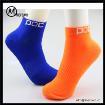 Morewin Custom Sock Manufacturer Orange And Blue Ankle Sock