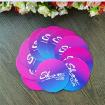 Printed Logo Absorbent Paper Round Shape 9CM Cup Mat